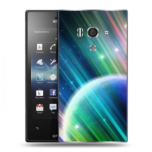 Дизайнерский пластиковый чехол для Sony Xperia acro S Планеты