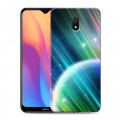 Дизайнерский силиконовый с усиленными углами чехол для Xiaomi RedMi 8A Планеты