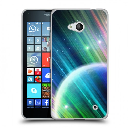 Дизайнерский пластиковый чехол для Microsoft Lumia 640 Планеты