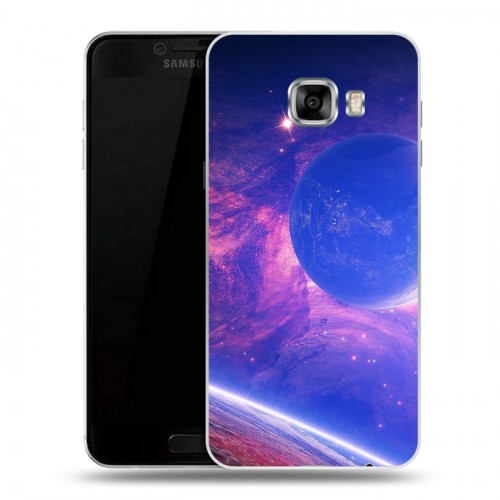 Дизайнерский пластиковый чехол для Samsung Galaxy C5 Планеты