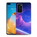 Дизайнерский силиконовый с усиленными углами чехол для Huawei P40 Планеты