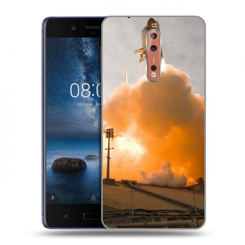 Дизайнерский пластиковый чехол для Nokia 8 Космодром