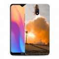 Дизайнерский силиконовый с усиленными углами чехол для Xiaomi RedMi 8A Космодром