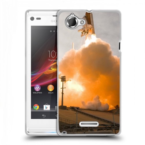 Дизайнерский пластиковый чехол для Sony Xperia L Космодром