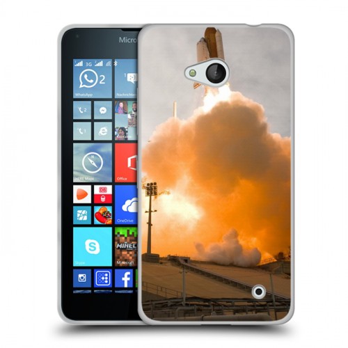 Дизайнерский пластиковый чехол для Microsoft Lumia 640 Космодром