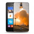 Дизайнерский силиконовый чехол для Microsoft Lumia 430 Dual SIM Космодром