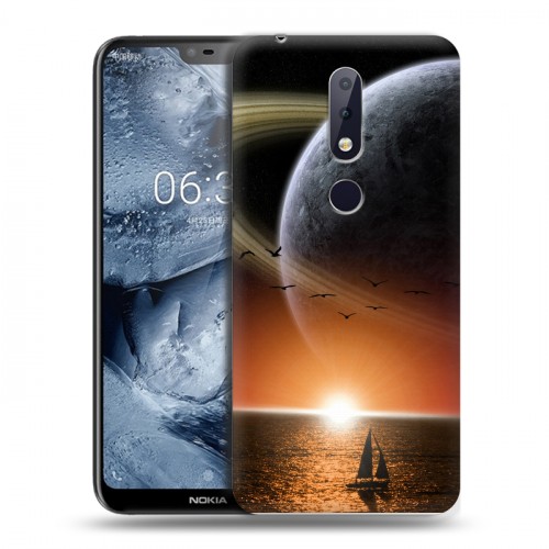 Дизайнерский силиконовый чехол для Nokia 6.1 Plus Сатурн