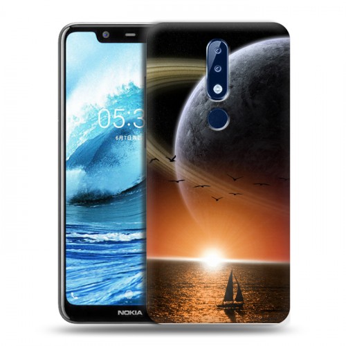 Дизайнерский силиконовый чехол для Nokia 5.1 Plus Сатурн