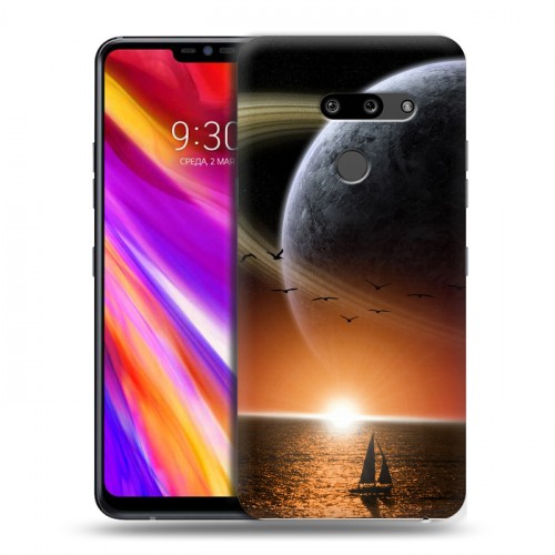 Дизайнерский пластиковый чехол для LG G8 ThinQ Сатурн