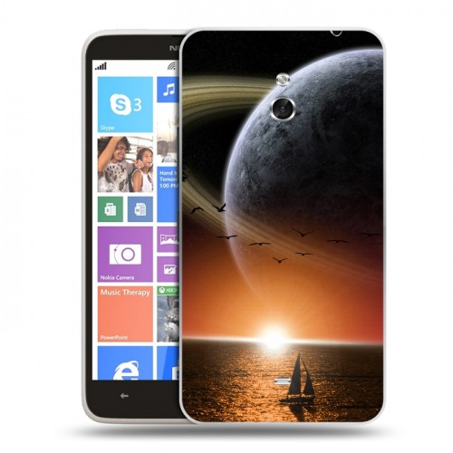 Дизайнерский пластиковый чехол для Nokia Lumia 1320 Сатурн