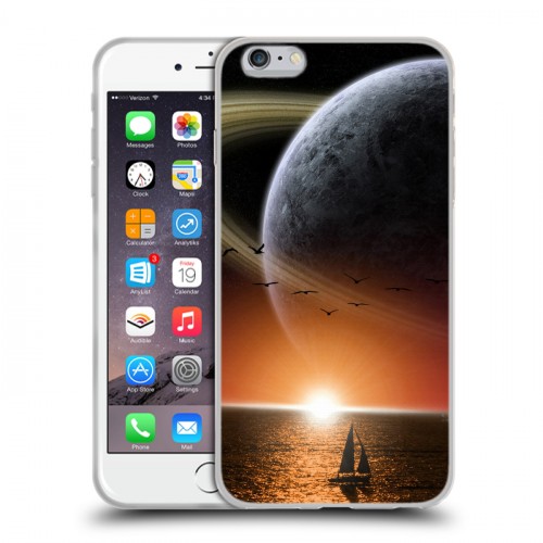 Дизайнерский силиконовый чехол для Iphone 6 Plus/6s Plus Сатурн