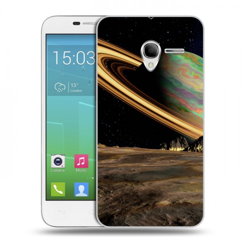 Дизайнерский силиконовый чехол для Alcatel One Touch POP 3 5 Сатурн