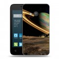 Дизайнерский силиконовый чехол для Alcatel One Touch Pixi 4 (4) Сатурн
