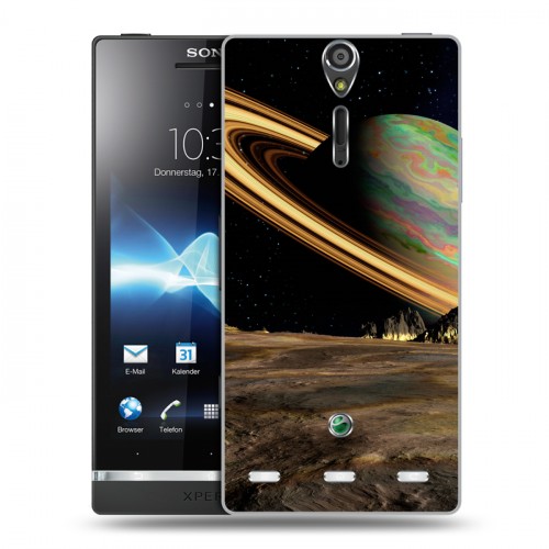 Дизайнерский пластиковый чехол для Sony Xperia S Сатурн