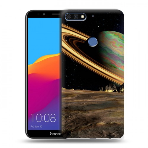 Дизайнерский пластиковый чехол для Huawei Honor 7C Pro Сатурн
