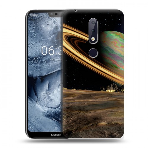 Дизайнерский силиконовый чехол для Nokia 6.1 Plus Сатурн