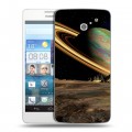 Дизайнерский пластиковый чехол для Huawei Ascend D2 Сатурн