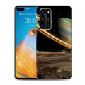 Дизайнерский пластиковый чехол для Huawei P40 Сатурн