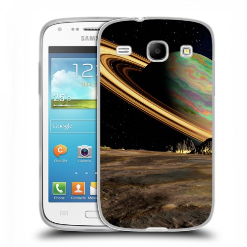 Дизайнерский силиконовый чехол для Samsung Galaxy Core Сатурн