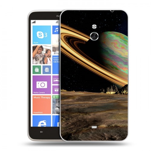 Дизайнерский пластиковый чехол для Nokia Lumia 1320 Сатурн