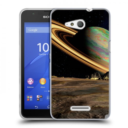 Дизайнерский пластиковый чехол для Sony Xperia E4g Сатурн