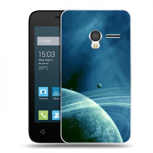 Дизайнерский пластиковый чехол для Alcatel One Touch Pixi 3 (4.0) Сатурн