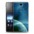 Дизайнерский пластиковый чехол для Sony Xperia TX Сатурн