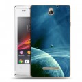 Дизайнерский пластиковый чехол для Sony Xperia E Сатурн