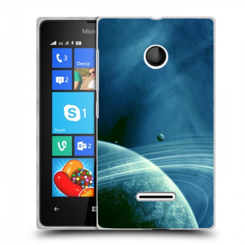 Дизайнерский пластиковый чехол для Microsoft Lumia 435 Сатурн