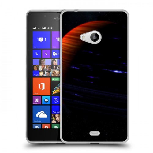 Дизайнерский пластиковый чехол для Microsoft Lumia 540 Сатурн