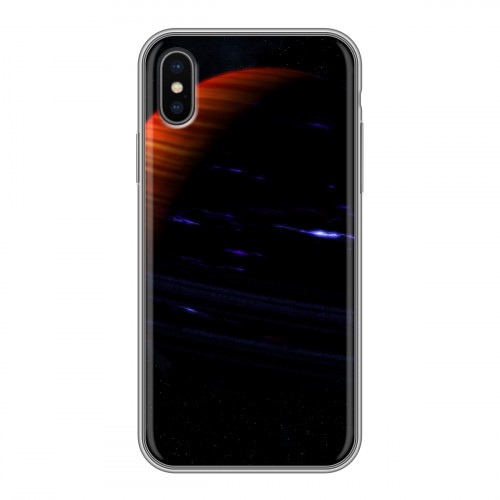 Дизайнерский силиконовый чехол для Iphone x10 Сатурн