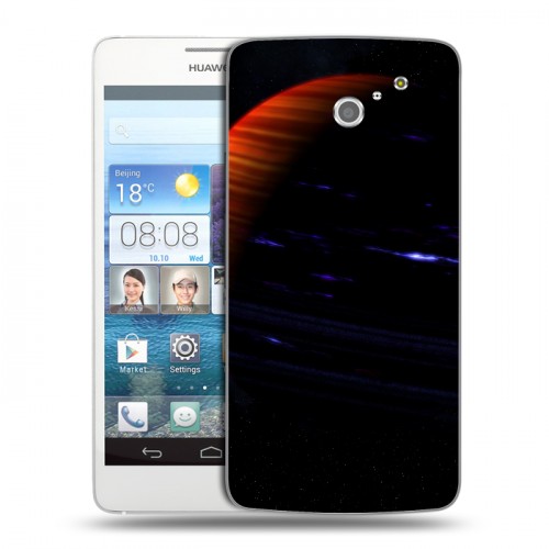 Дизайнерский пластиковый чехол для Huawei Ascend D2 Сатурн