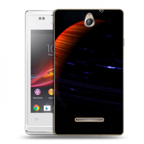 Дизайнерский пластиковый чехол для Sony Xperia E Сатурн