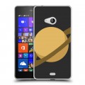 Дизайнерский пластиковый чехол для Microsoft Lumia 540 Сатурн