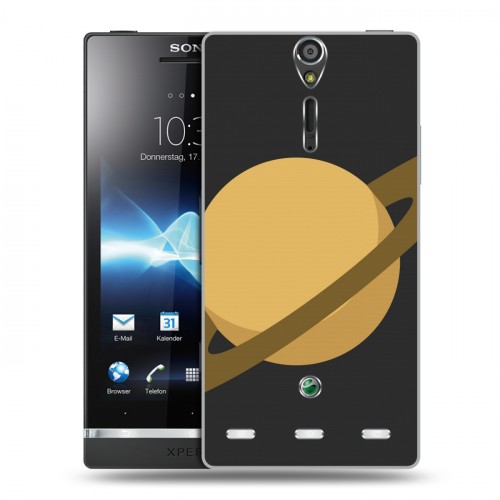 Дизайнерский пластиковый чехол для Sony Xperia S Сатурн