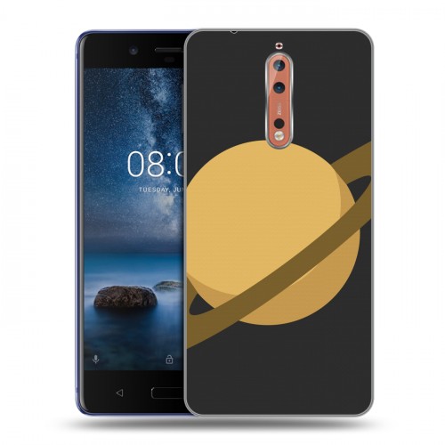 Дизайнерский пластиковый чехол для Nokia 8 Сатурн