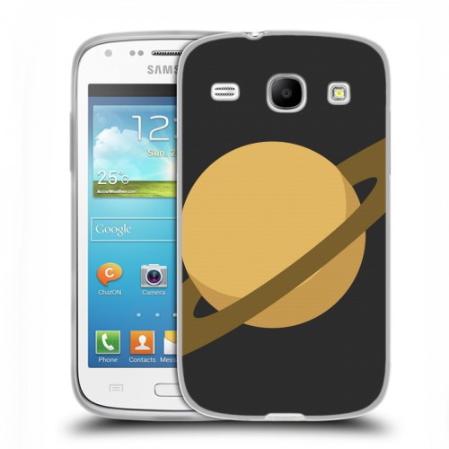 Дизайнерский пластиковый чехол для Samsung Galaxy Core Сатурн