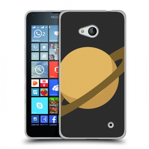 Дизайнерский пластиковый чехол для Microsoft Lumia 640 Сатурн