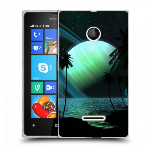 Дизайнерский пластиковый чехол для Microsoft Lumia 435 Сатурн