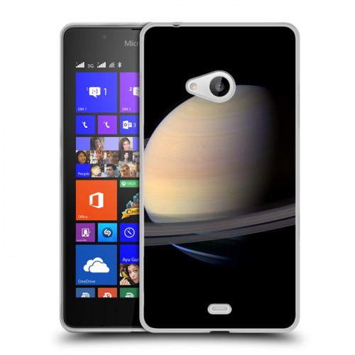 Дизайнерский пластиковый чехол для Microsoft Lumia 540 Сатурн