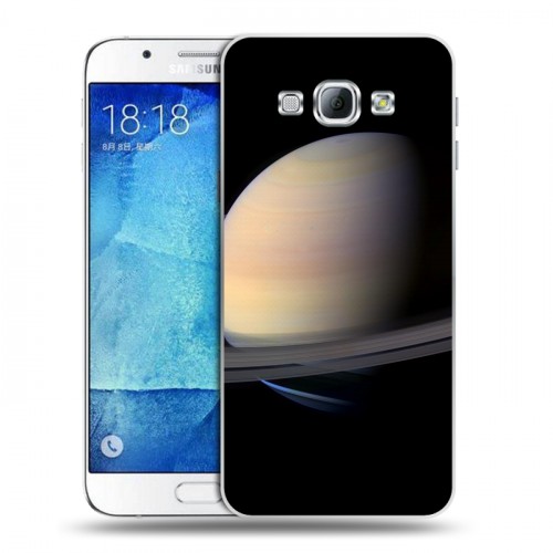 Дизайнерский пластиковый чехол для Samsung Galaxy A8 Сатурн