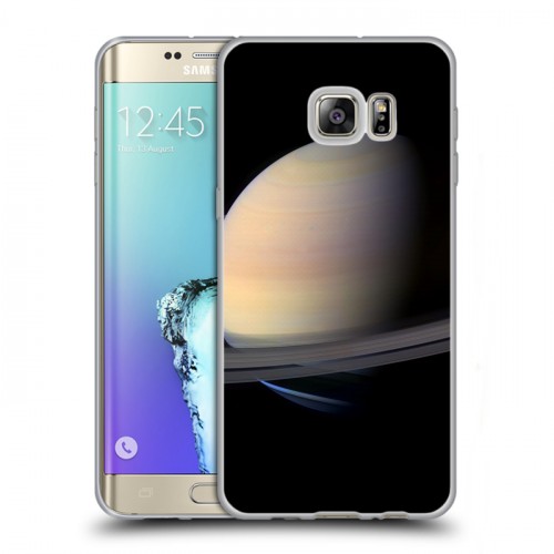 Дизайнерский пластиковый чехол для Samsung Galaxy S6 Edge Plus Сатурн