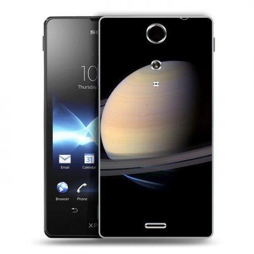 Дизайнерский пластиковый чехол для Sony Xperia TX Сатурн