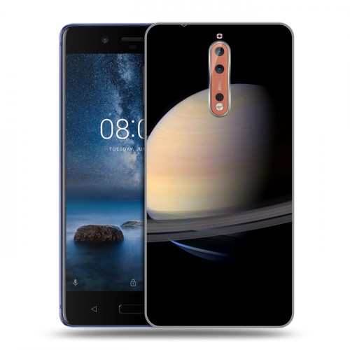 Дизайнерский пластиковый чехол для Nokia 8 Сатурн