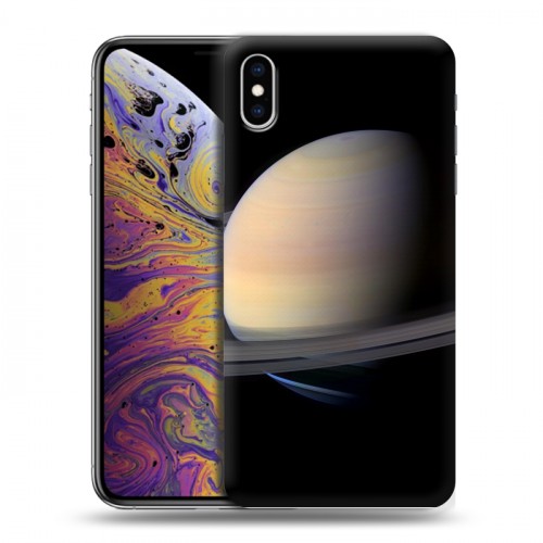 Дизайнерский силиконовый чехол для Iphone Xs Max Сатурн