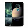 Дизайнерский силиконовый с усиленными углами чехол для Nokia 7.2 Сатурн