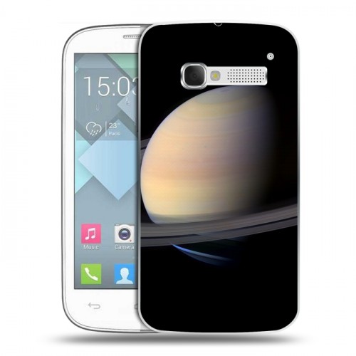 Дизайнерский пластиковый чехол для Alcatel One Touch Pop C5 Сатурн