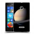 Дизайнерский пластиковый чехол для Microsoft Lumia 435 Сатурн