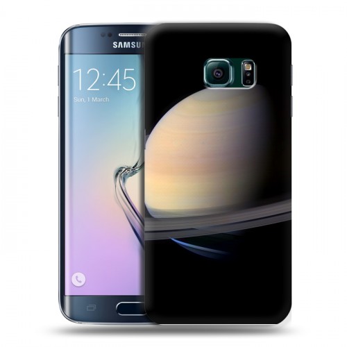 Дизайнерский пластиковый чехол для Samsung Galaxy S6 Edge Сатурн