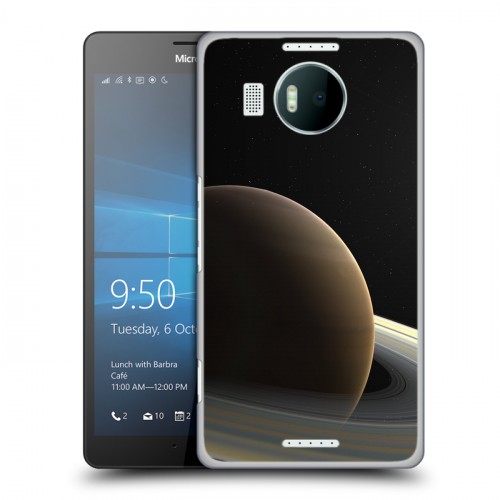 Дизайнерский пластиковый чехол для Microsoft Lumia 950 XL Сатурн